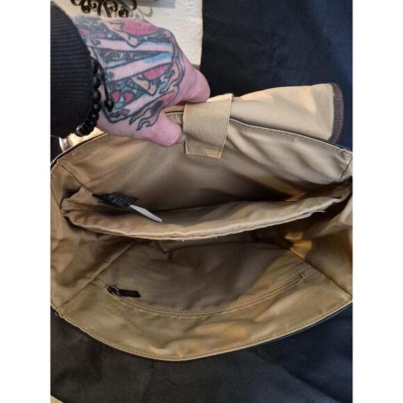 Kenneth Cole Reaction Brown Leather Backpack Laptop Bag Satchel Academia - Picture 9 of 13